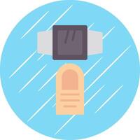 Smartwatch Flat Circle Icon Design vector