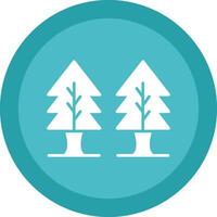 Plants Line Shadow Circle Icon Design vector