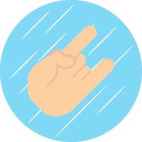 Pointing Flat Circle Icon Design vector