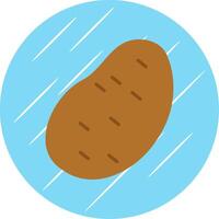 patata plano circulo icono diseño vector