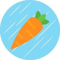 Carrot Flat Circle Icon Design vector