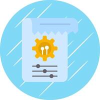 Tasks Flat Circle Icon Design vector