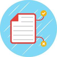 Tasks Flat Circle Icon Design vector