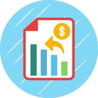 Analytics Flat Circle Icon Design vector