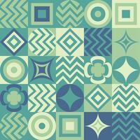 Bauhaus geometric pattern design vector