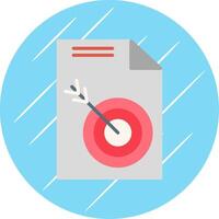 Target Flat Circle Icon Design vector