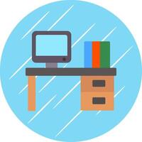 Office Flat Circle Icon Design vector