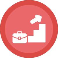 Advancement Line Shadow Circle Icon Design vector