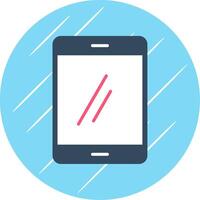 Smartphone Flat Circle Icon Design vector