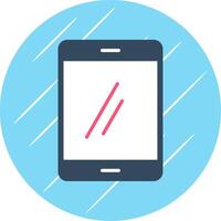 Smartphone Flat Circle Icon Design vector