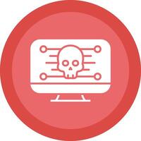 Computer Line Shadow Circle Icon Design vector