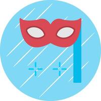 Mask Flat Circle Icon Design vector