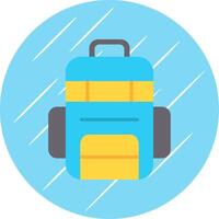 Bag Flat Circle Icon Design vector