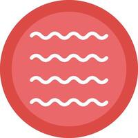 Waves Line Shadow Circle Icon Design vector