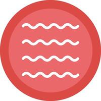 Waves Line Shadow Circle Icon Design vector