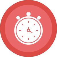 Stopwatch Line Shadow Circle Icon Design vector