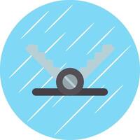 Trap Flat Circle Icon Design vector