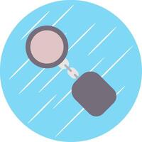 Key Ring Flat Circle Icon Design vector