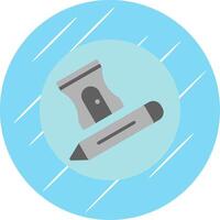 Sharpener Flat Circle Icon Design vector