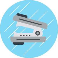 Stapler Remover Flat Circle Icon Design vector