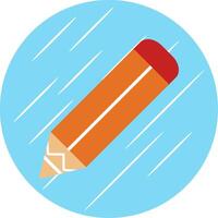 Pencil Flat Circle Icon Design vector