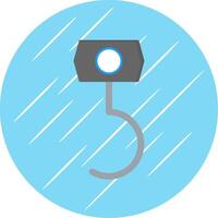 Hook Flat Circle Icon Design vector