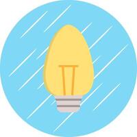 Candle Light Flat Circle Icon Design vector