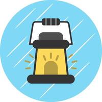 Lantern Flat Circle Icon Design vector