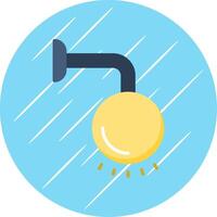 Lamp Flat Circle Icon Design vector