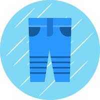 pantalones plano circulo icono diseño vector