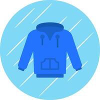 Hoodie Flat Circle Icon Design vector