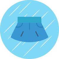 Skirt Flat Circle Icon Design vector