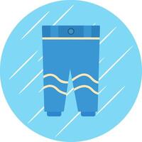 pantalones plano circulo icono diseño vector