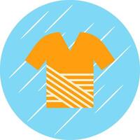 Shirt Flat Circle Icon Design vector