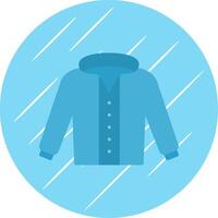 Coat Flat Circle Icon Design vector