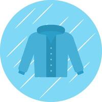 Coat Flat Circle Icon Design vector