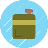 Flask Flat Circle Icon Design vector