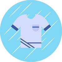 Shirt Flat Circle Icon Design vector