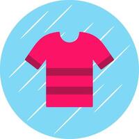 Shirt Flat Circle Icon Design vector