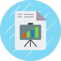 Presentation Flat Circle Icon Design vector