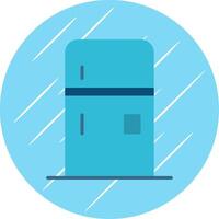 refrigerador plano circulo icono diseño vector