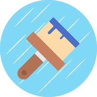 Brush Flat Circle Icon Design vector