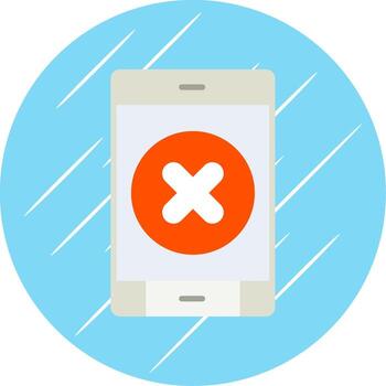 Eliminar botón plano circulo icono diseño vector