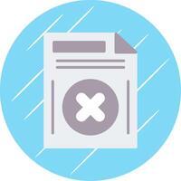 Delete Button Flat Circle Icon Design vector