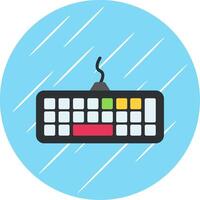 Keybord Flat Circle Icon Design vector