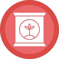 Fertilizer Line Shadow Circle Icon Design vector