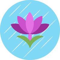 Saffron Flat Circle Icon Design vector