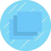 Foam Flat Circle Icon Design vector