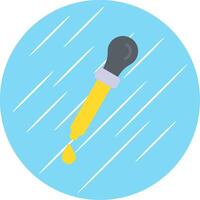 Dropper Flat Circle Icon Design vector