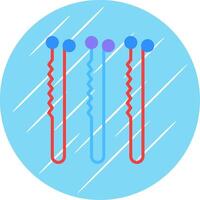 Bobby Pin Flat Circle Icon Design vector